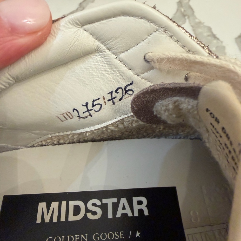 Golden Goose Metallic High-Top Sneakers - Picture 6 of 9